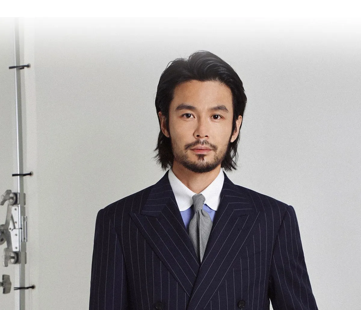 Pinstripe Double-Breasted Suit