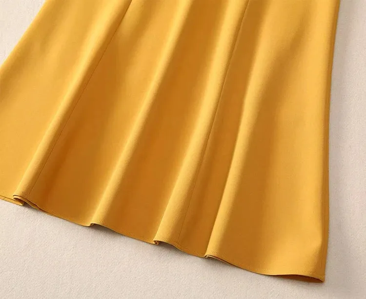 Piper Crystal Button Tops    Mermaid Skirt Office Lady 2-Piece Set