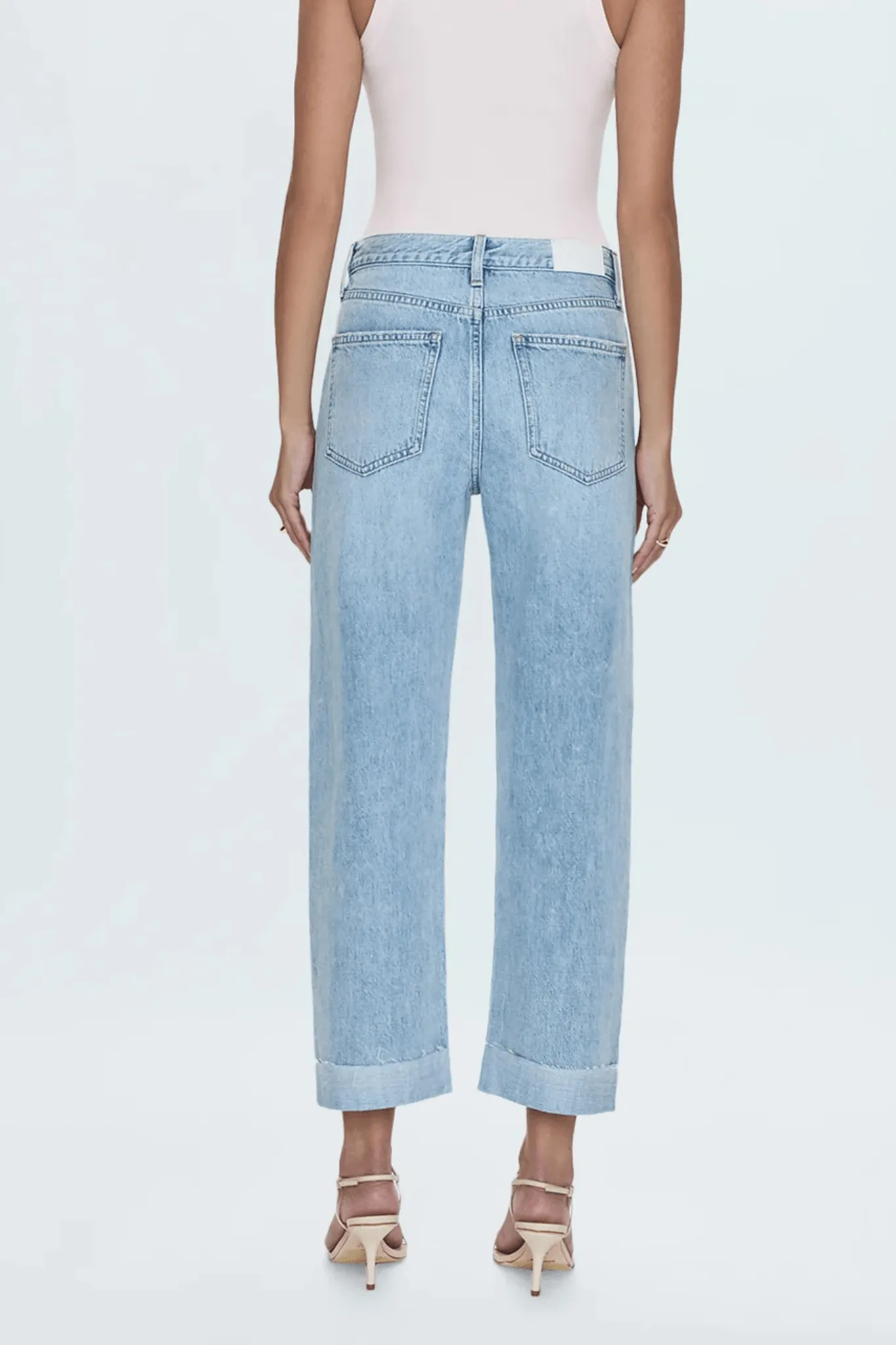Pistola: Kacey Mid Rise Cuffed Boyfriend Pant in Berkeley