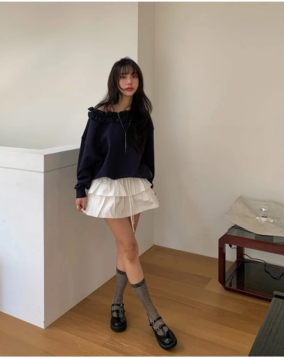 Pleated Cake Dress Pant skirt