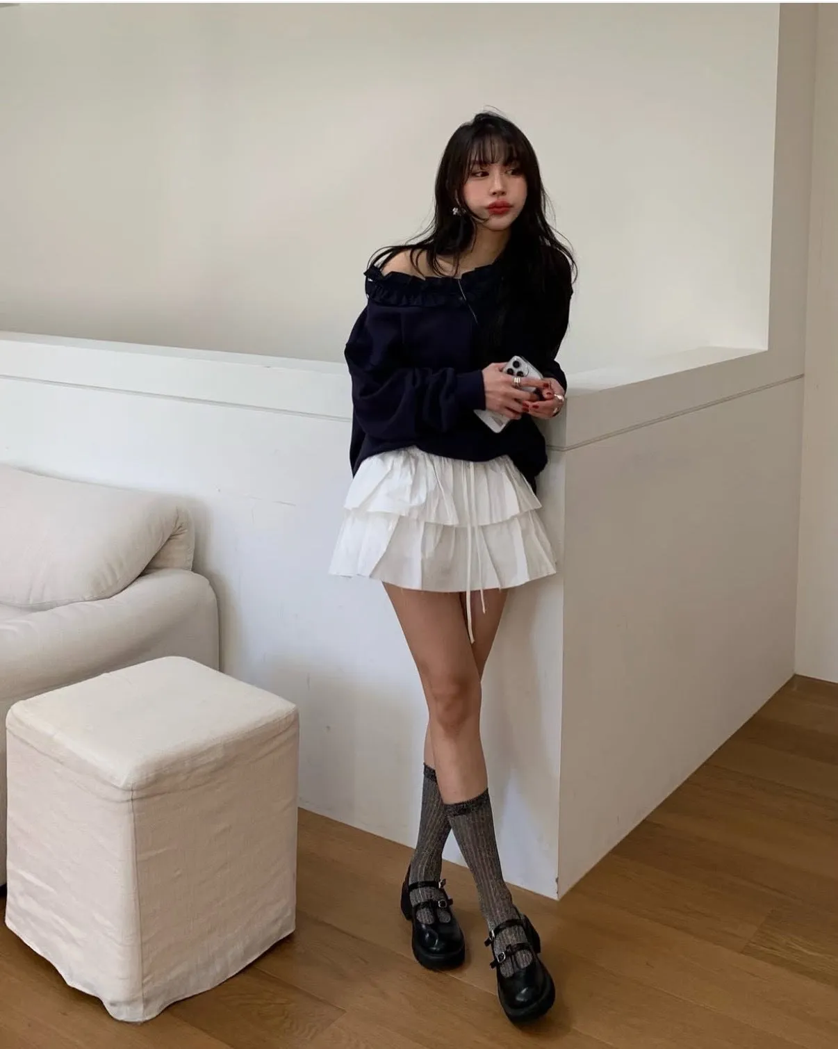 Pleated Cake Dress Pant skirt