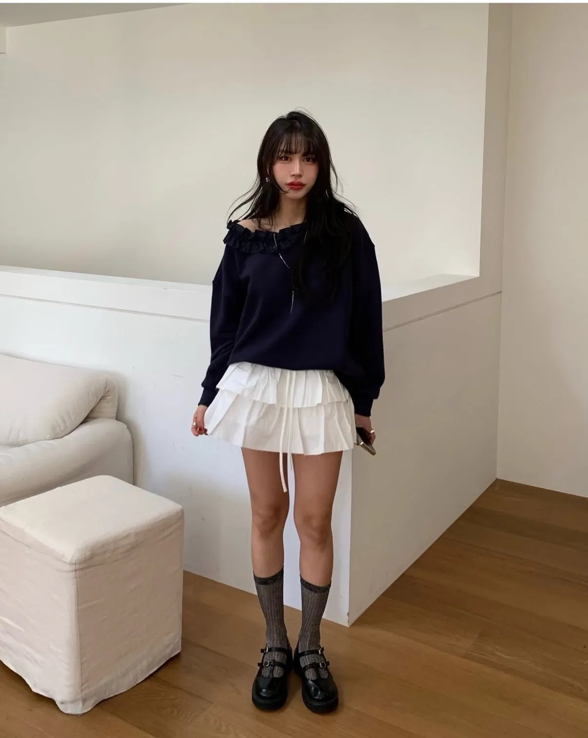 Pleated Cake Dress Pant skirt