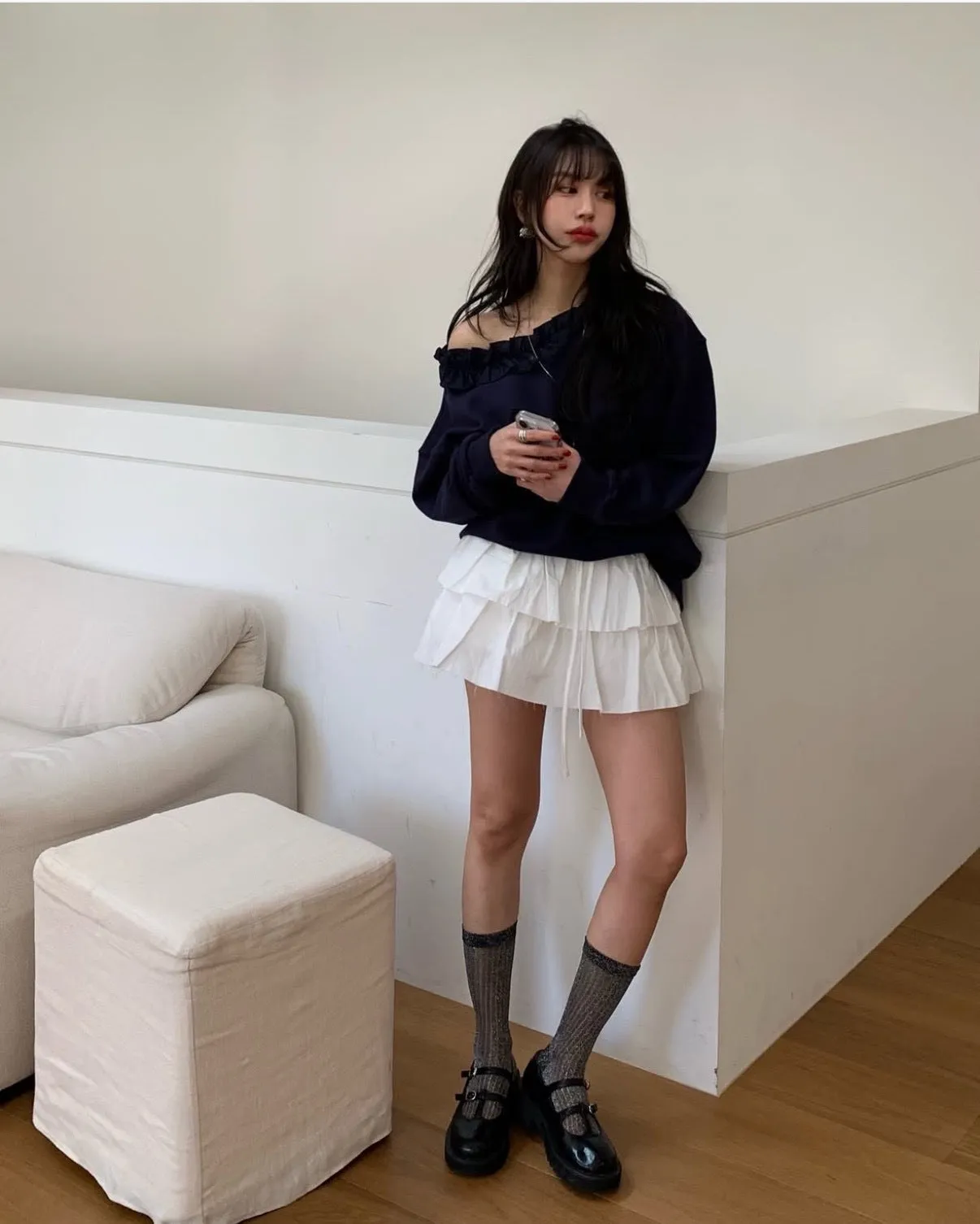 Pleated Cake Dress Pant skirt