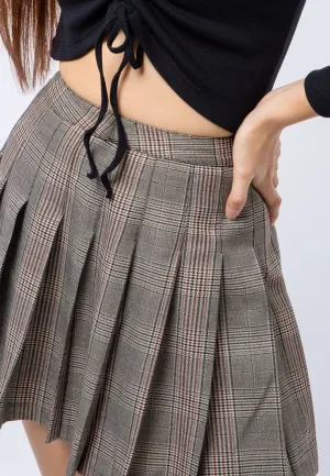 Pleated Mini Skirt