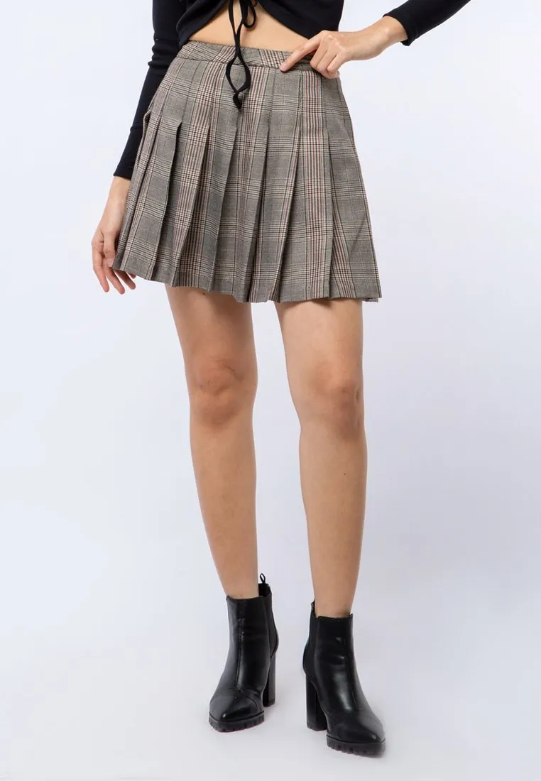 Pleated Mini Skirt