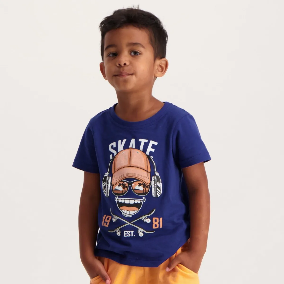 Pre-Boys 2 Pack T-Shirts -Navy/Stripe