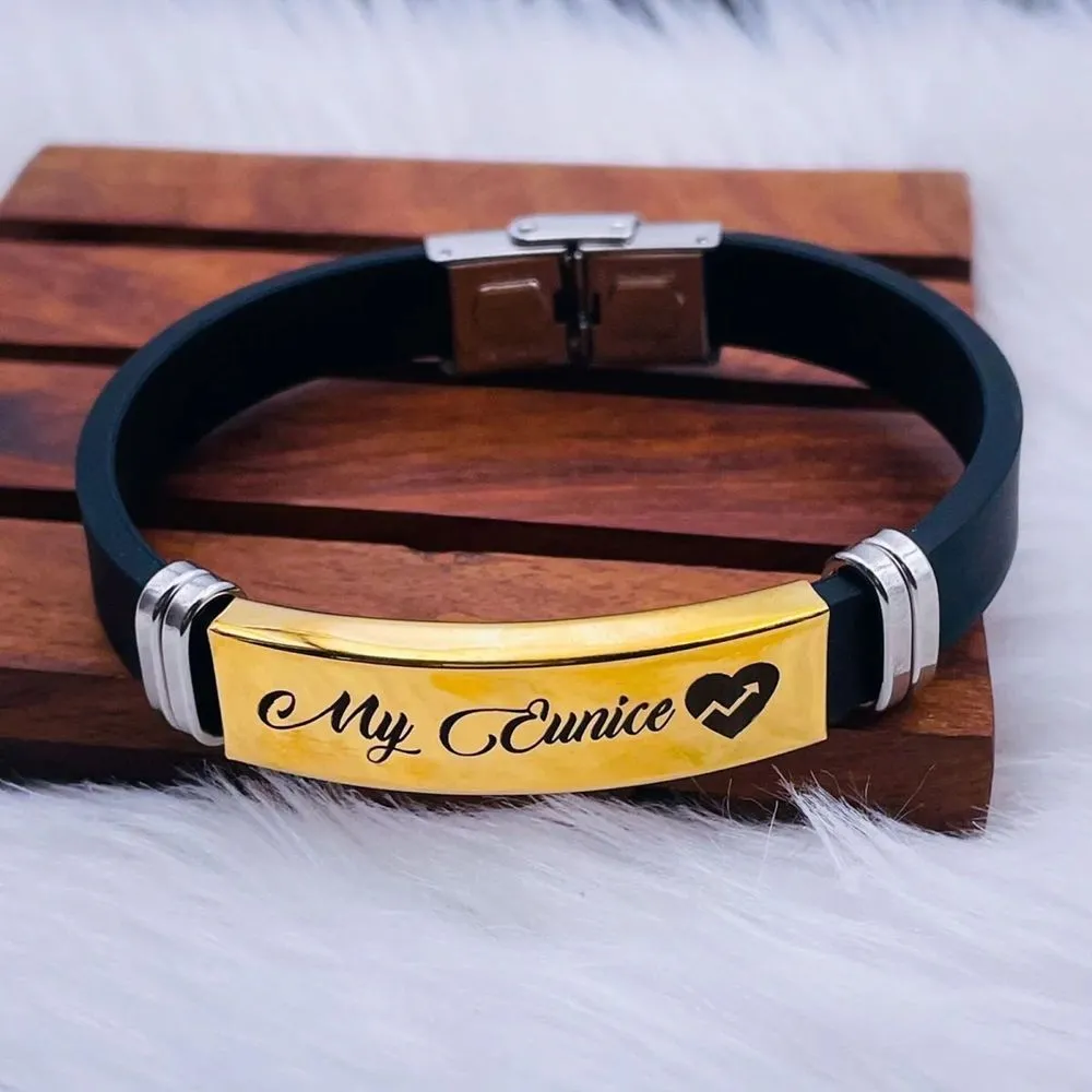 Premium Quality Stainless Steel Gold Plated Fashion Bracelet Bangle for Men