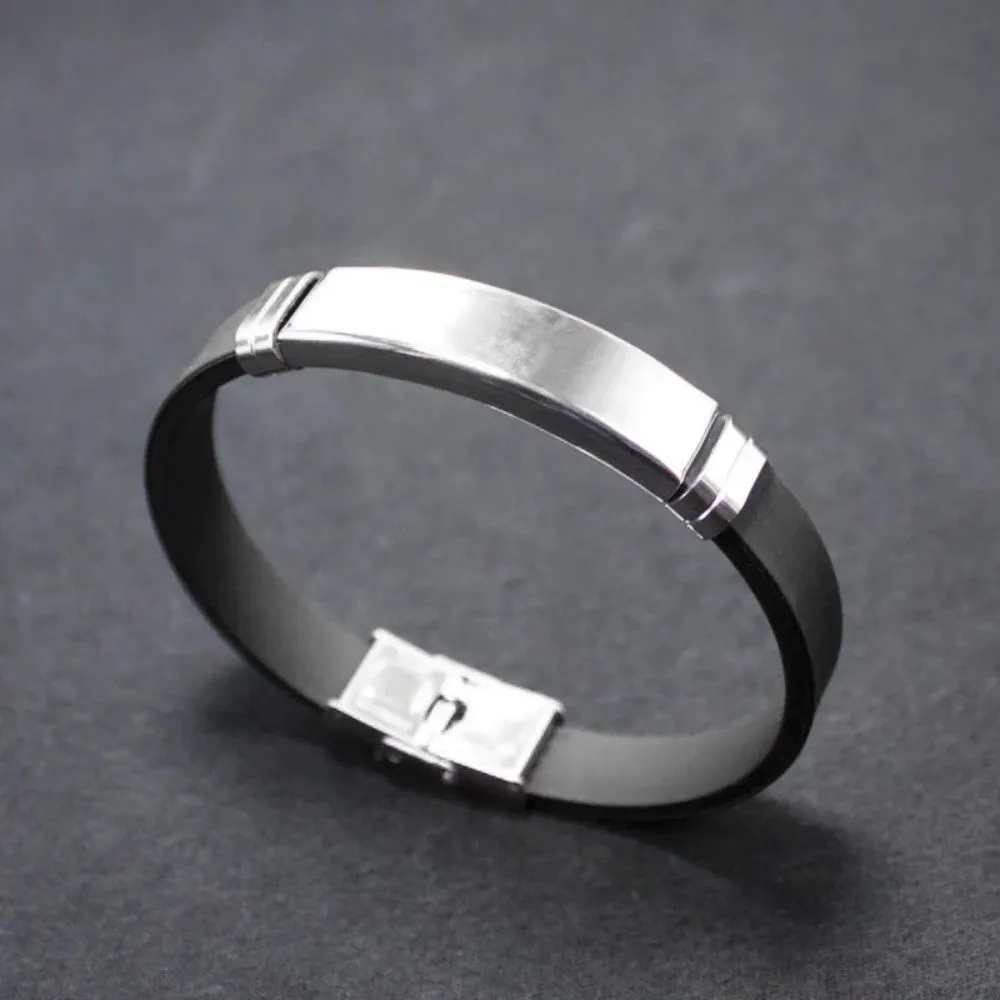 Premium Quality Stainless Steel Gold Plated Fashion Bracelet Bangle for Men