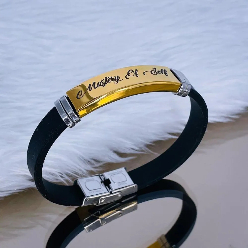 Premium Quality Stainless Steel Gold Plated Fashion Bracelet Bangle for Men