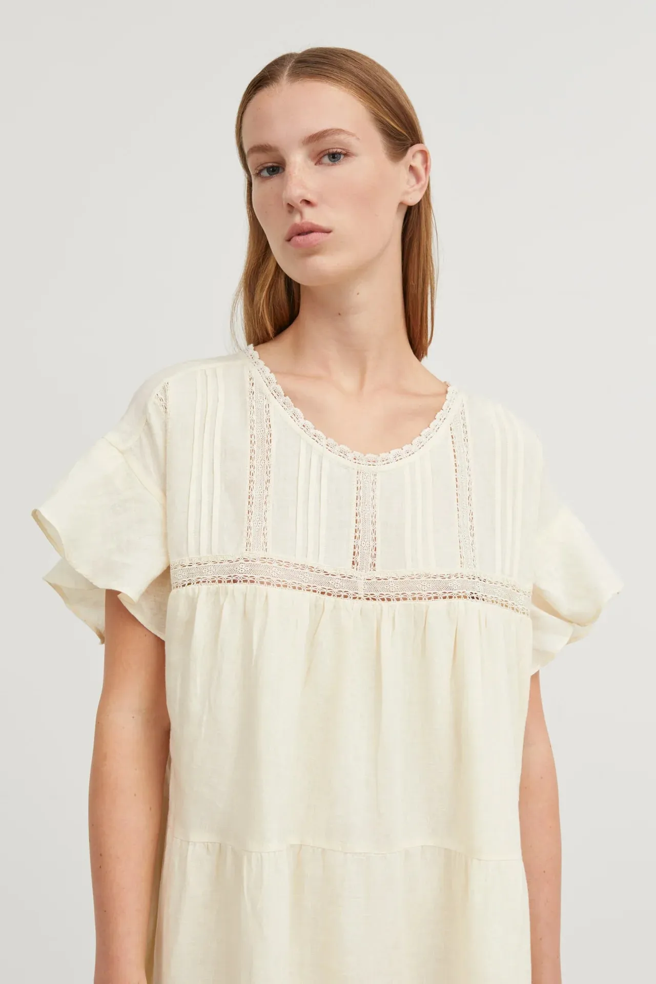 Pristine dress in buttermilk