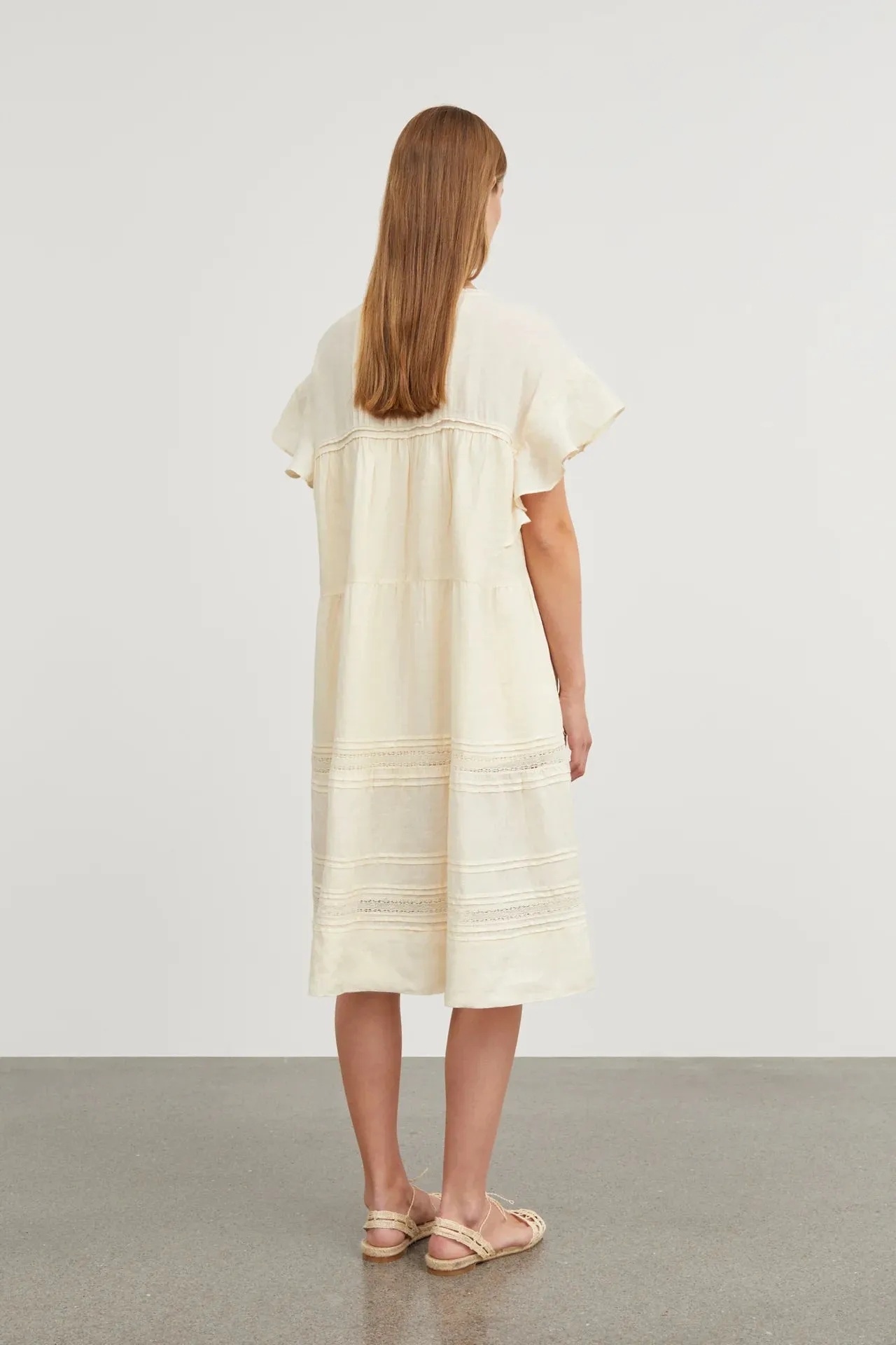 Pristine dress in buttermilk