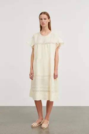 Pristine dress in buttermilk