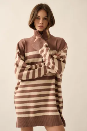 QUINN STRIPE SWEATER DRESS // FINAL SALE