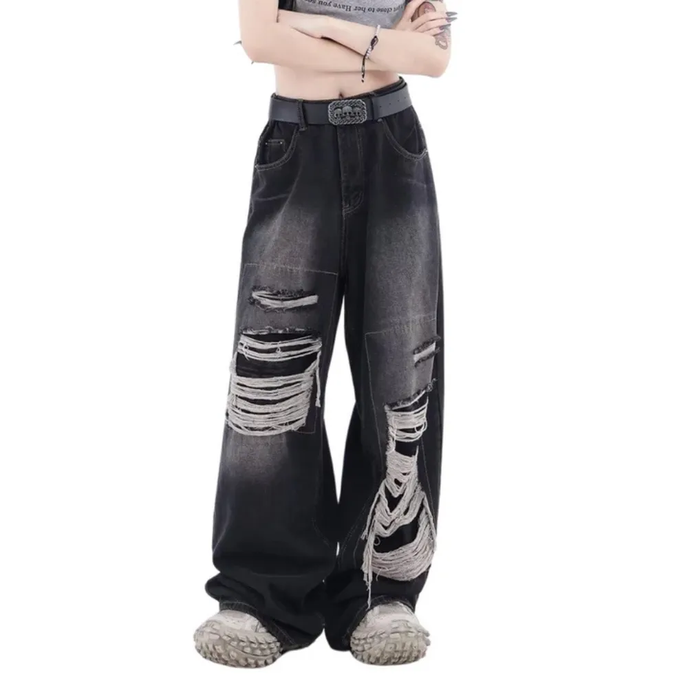 "American High Street Loose Ripped" Jeans