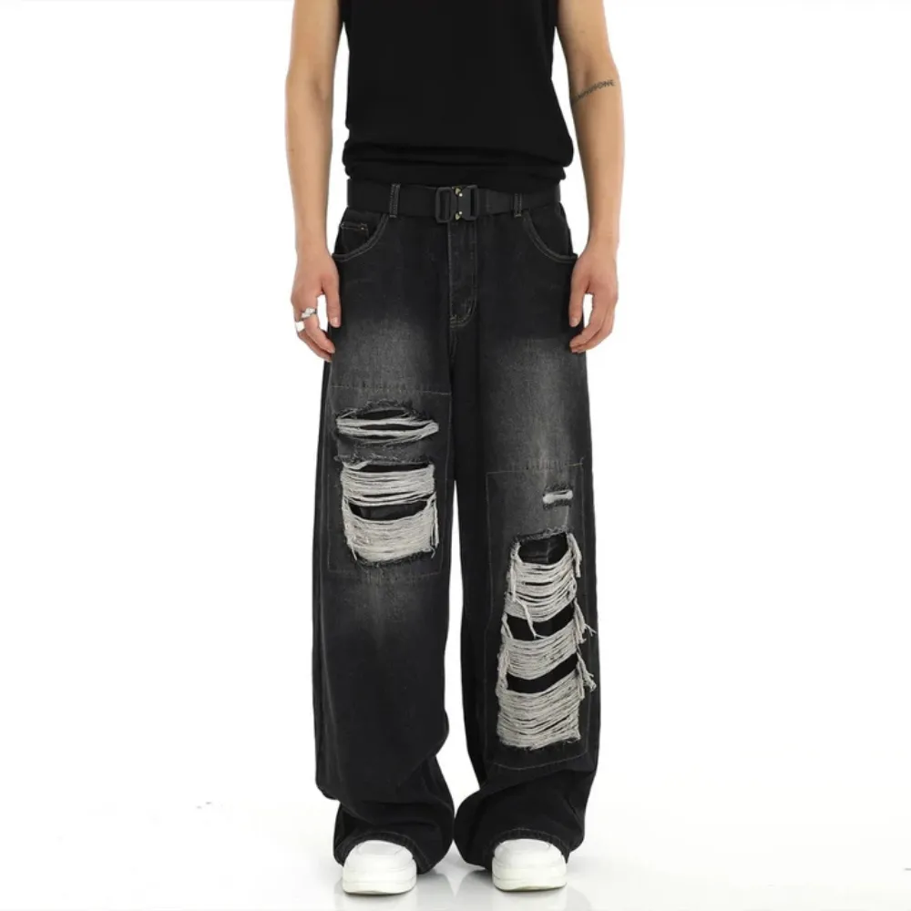 "American High Street Loose Ripped" Jeans