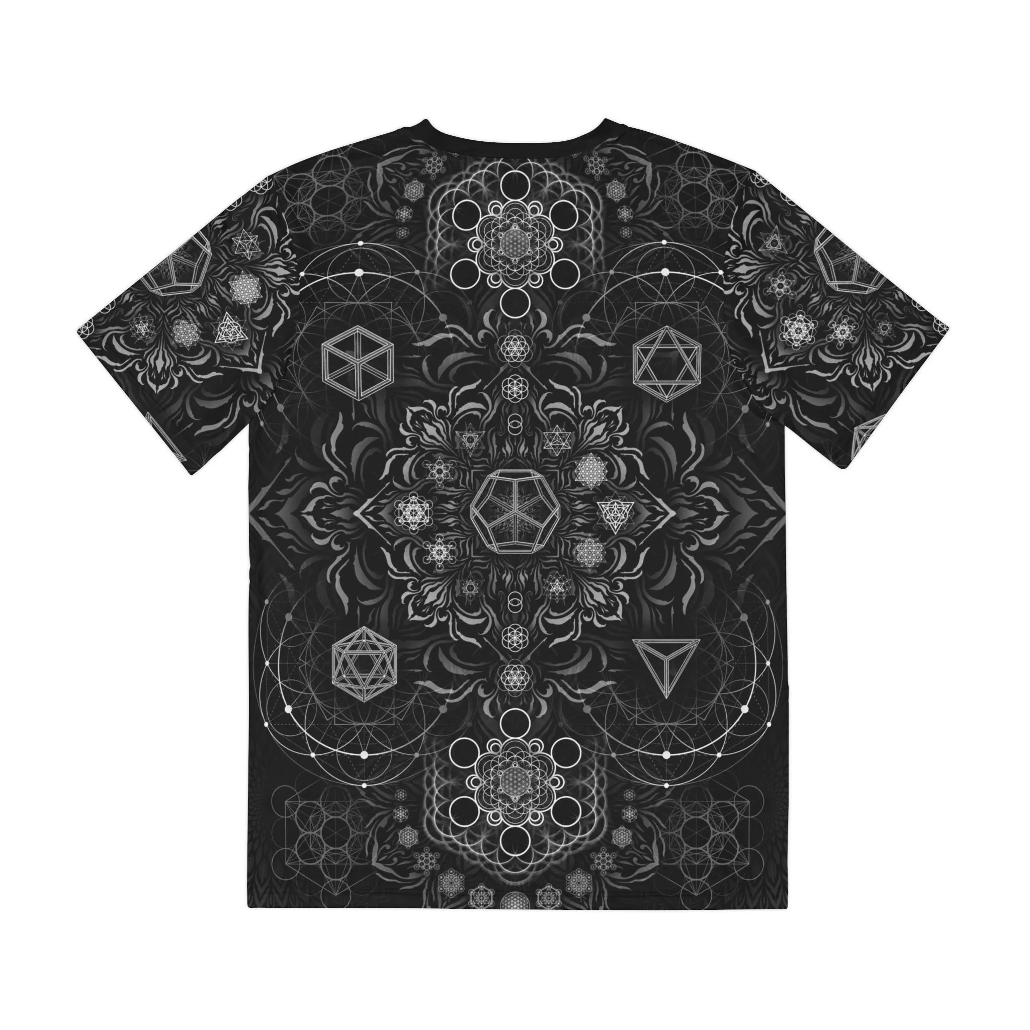 "Elements Sacred Geometry" - V1 Black AOP Crew - Yantrat Design