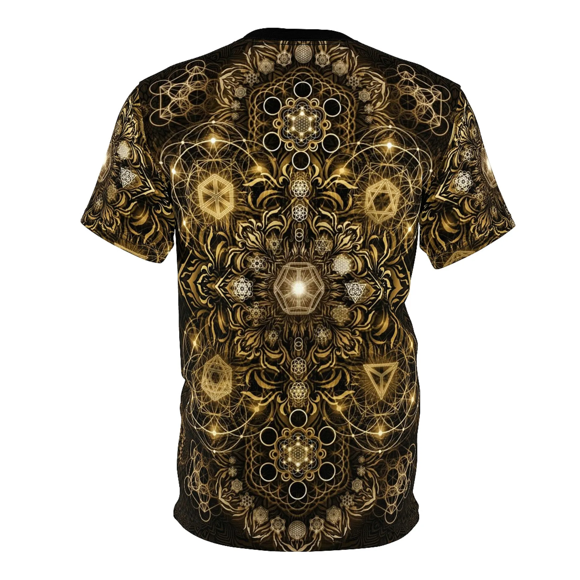"Elements Sacred Geometry" V4 Gold AOP Crew - Yantrat Design