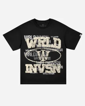 "Overlapping Vintage" Tee (Black/Cream)