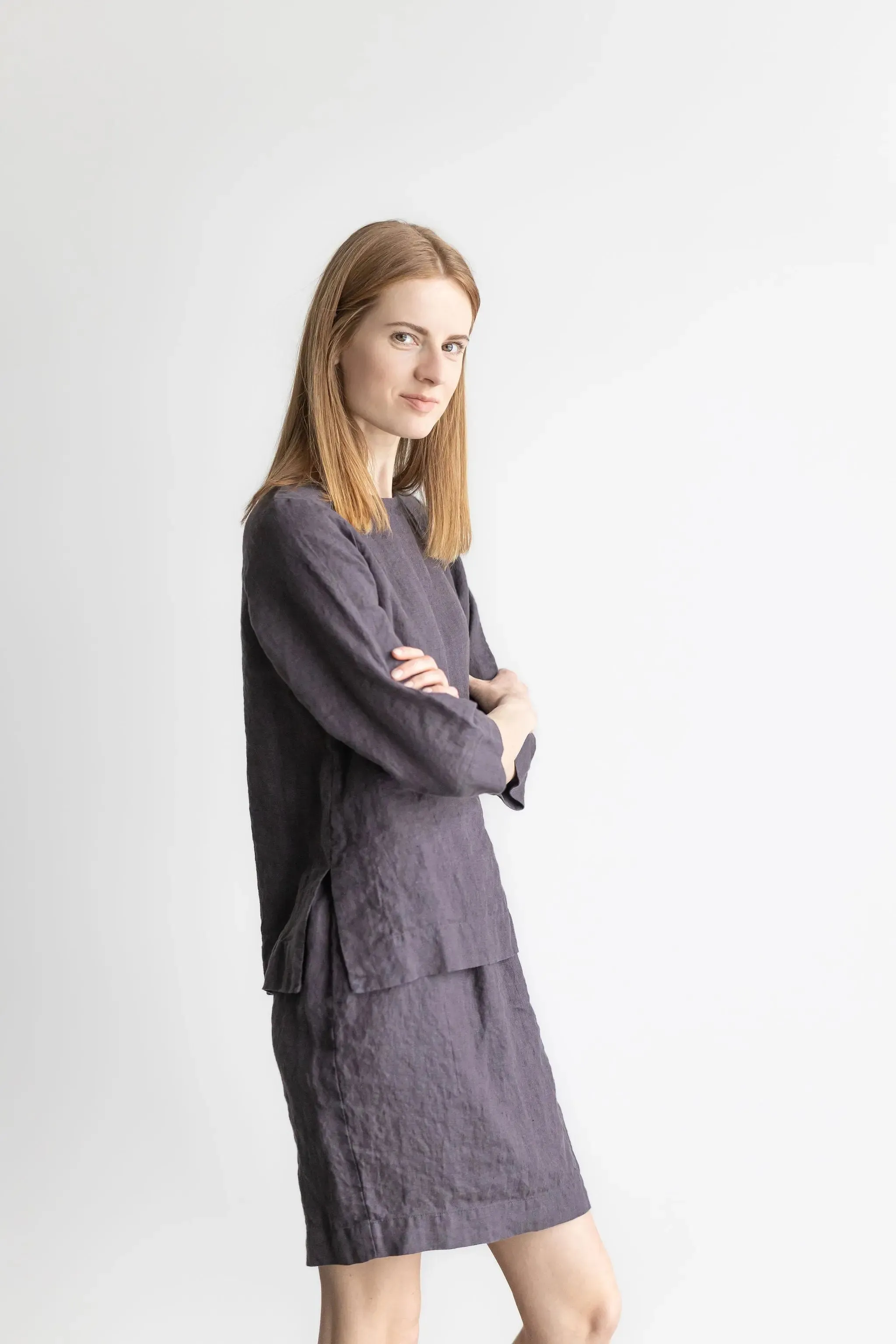 READY TO SHIP Classic Linen Blouse