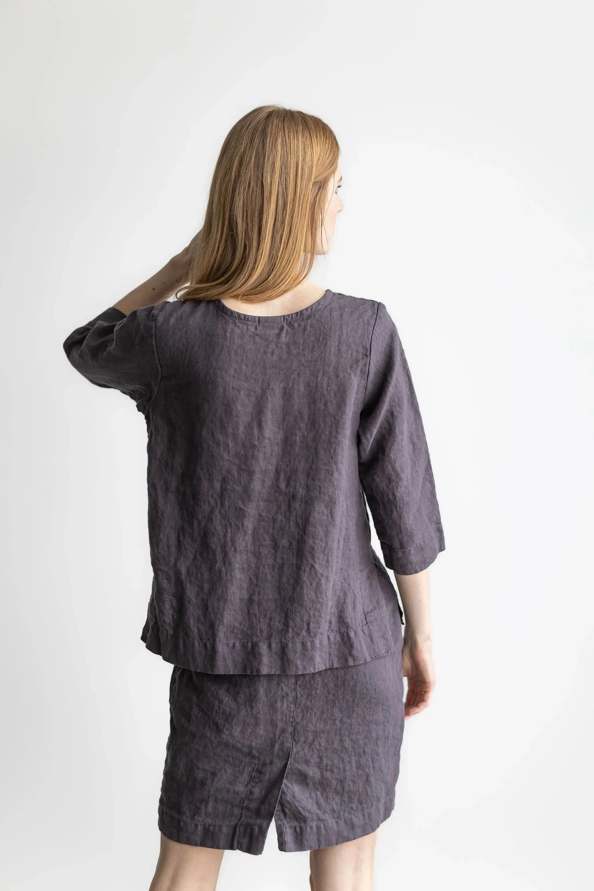 READY TO SHIP Classic Linen Blouse