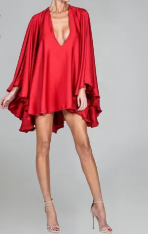 Red Cape Dress