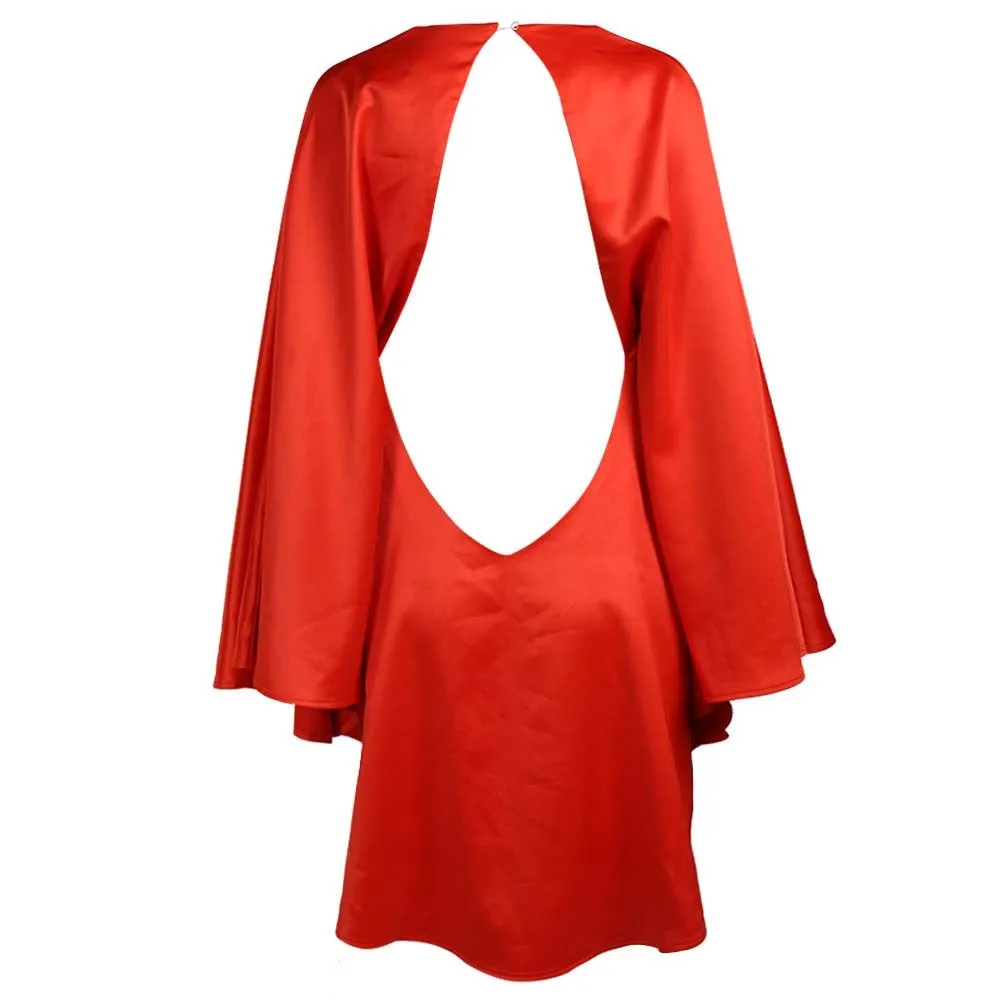 Red Cape Dress