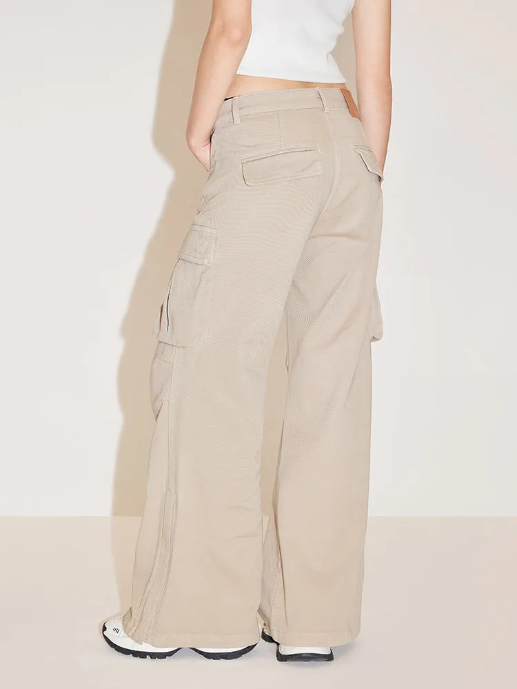 Retro Khaki Cargo Pant