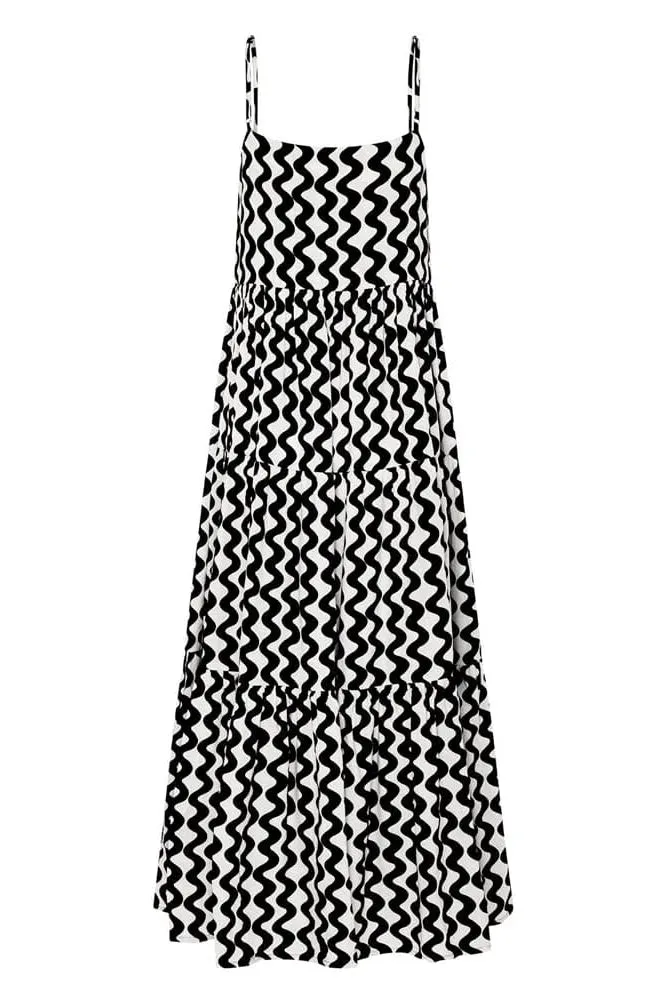 Ric Rac Square Neck Maxi Dress