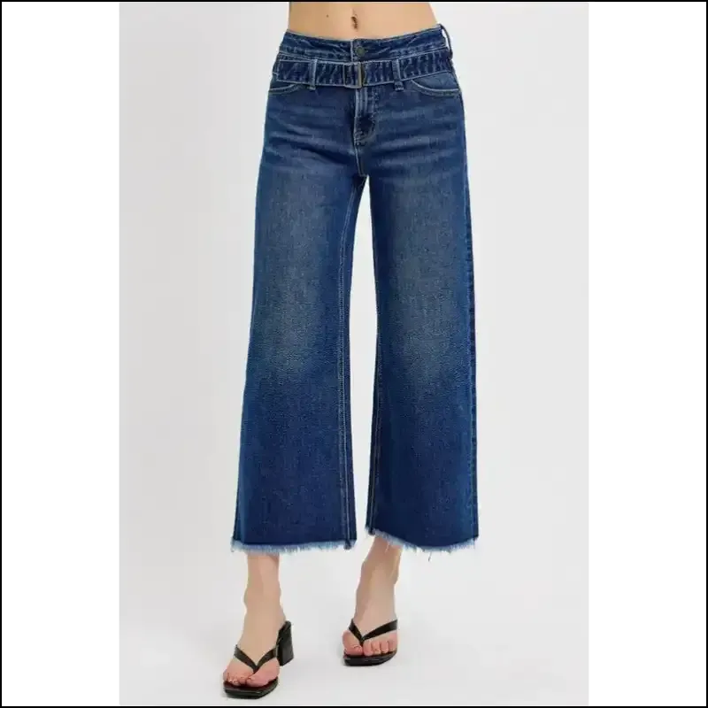 Risen Raw Hem Wide Legs: where Style Meets my Denim Destiny!
