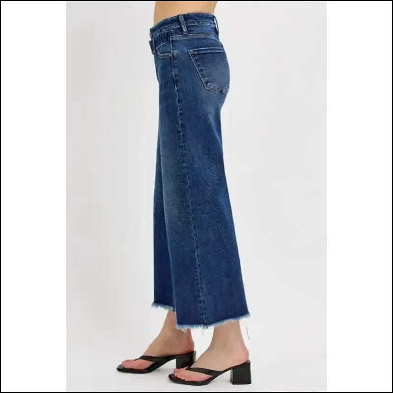 Risen Raw Hem Wide Legs: where Style Meets my Denim Destiny!
