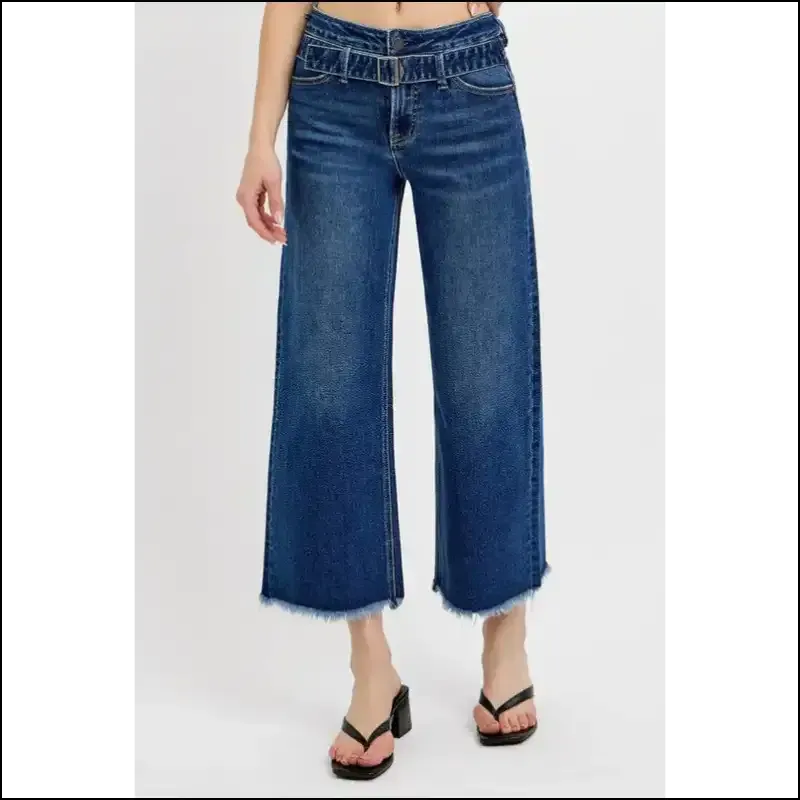 Risen Raw Hem Wide Legs: where Style Meets my Denim Destiny!