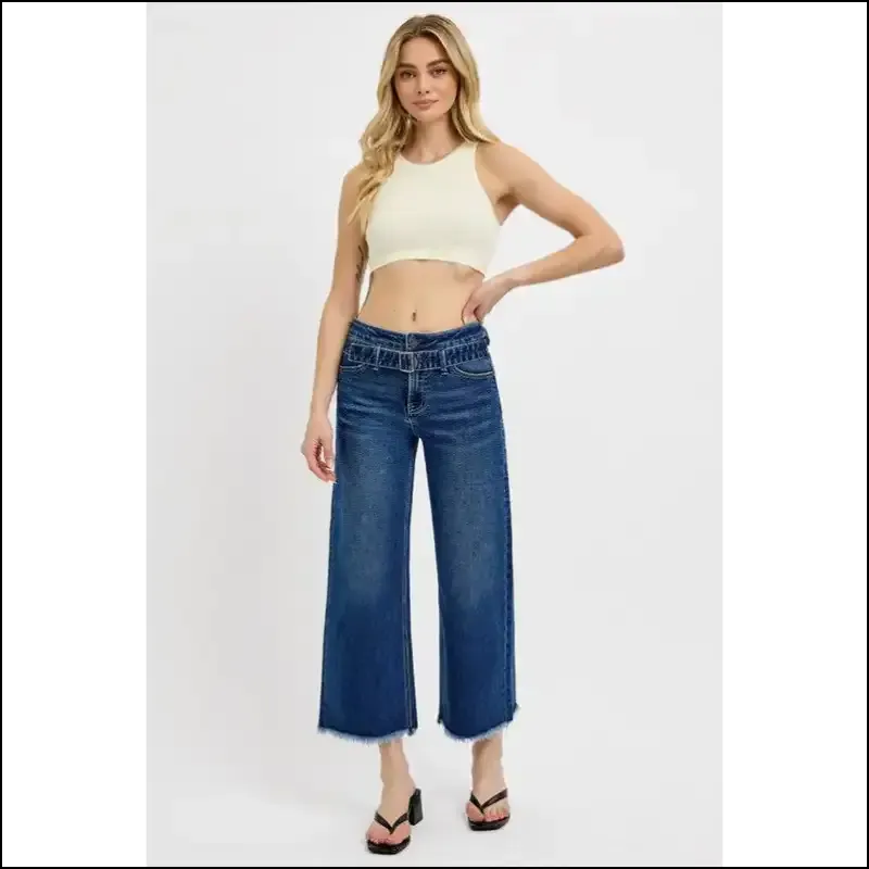 Risen Raw Hem Wide Legs: where Style Meets my Denim Destiny!