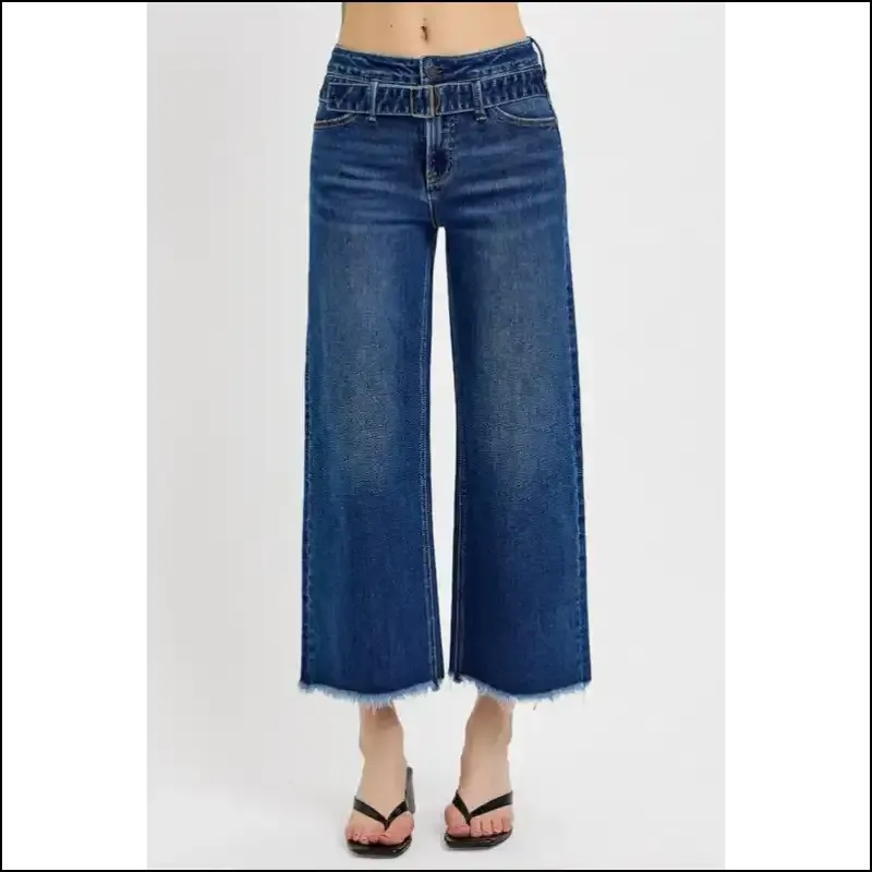Risen Raw Hem Wide Legs: where Style Meets my Denim Destiny!