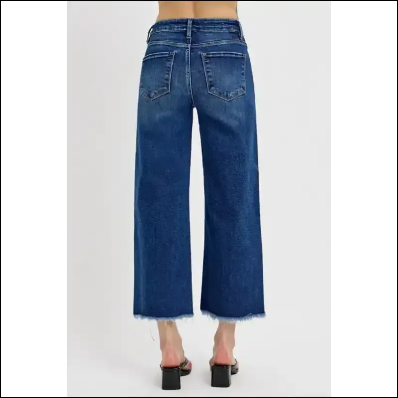 Risen Raw Hem Wide Legs: where Style Meets my Denim Destiny!