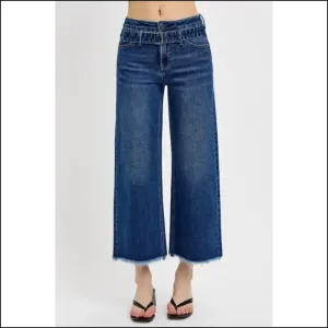 Risen Raw Hem Wide Legs: where Style Meets my Denim Destiny!