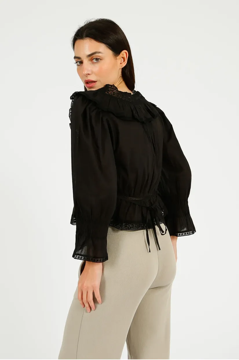 Rixo Solene Top - Black