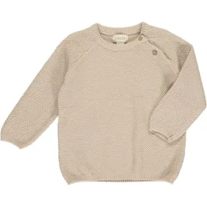 Roan Cream Two-Button Sweater