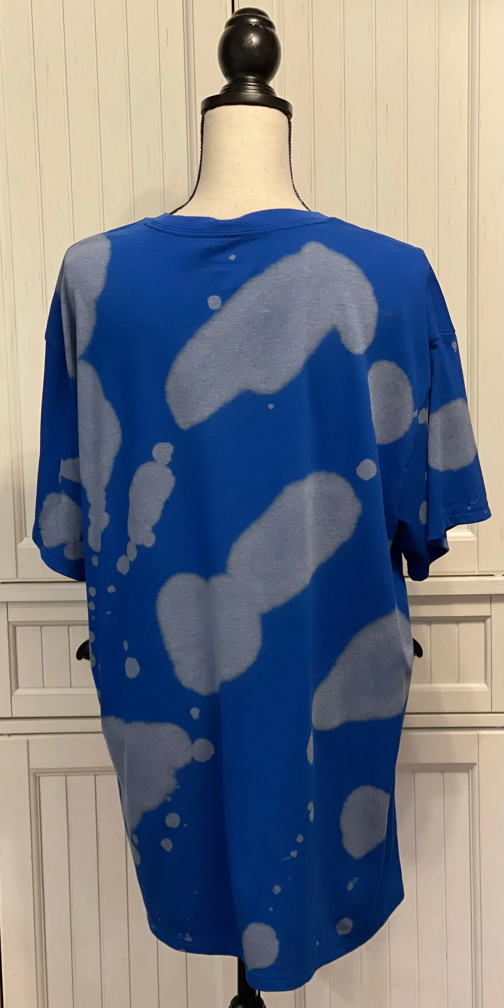 Robin Distressed Short Sleeve Shirt ~ Unisex Size XL