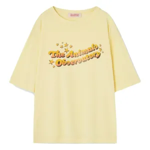 Rooster Oversize Kids T-Shirt Soft Yellow