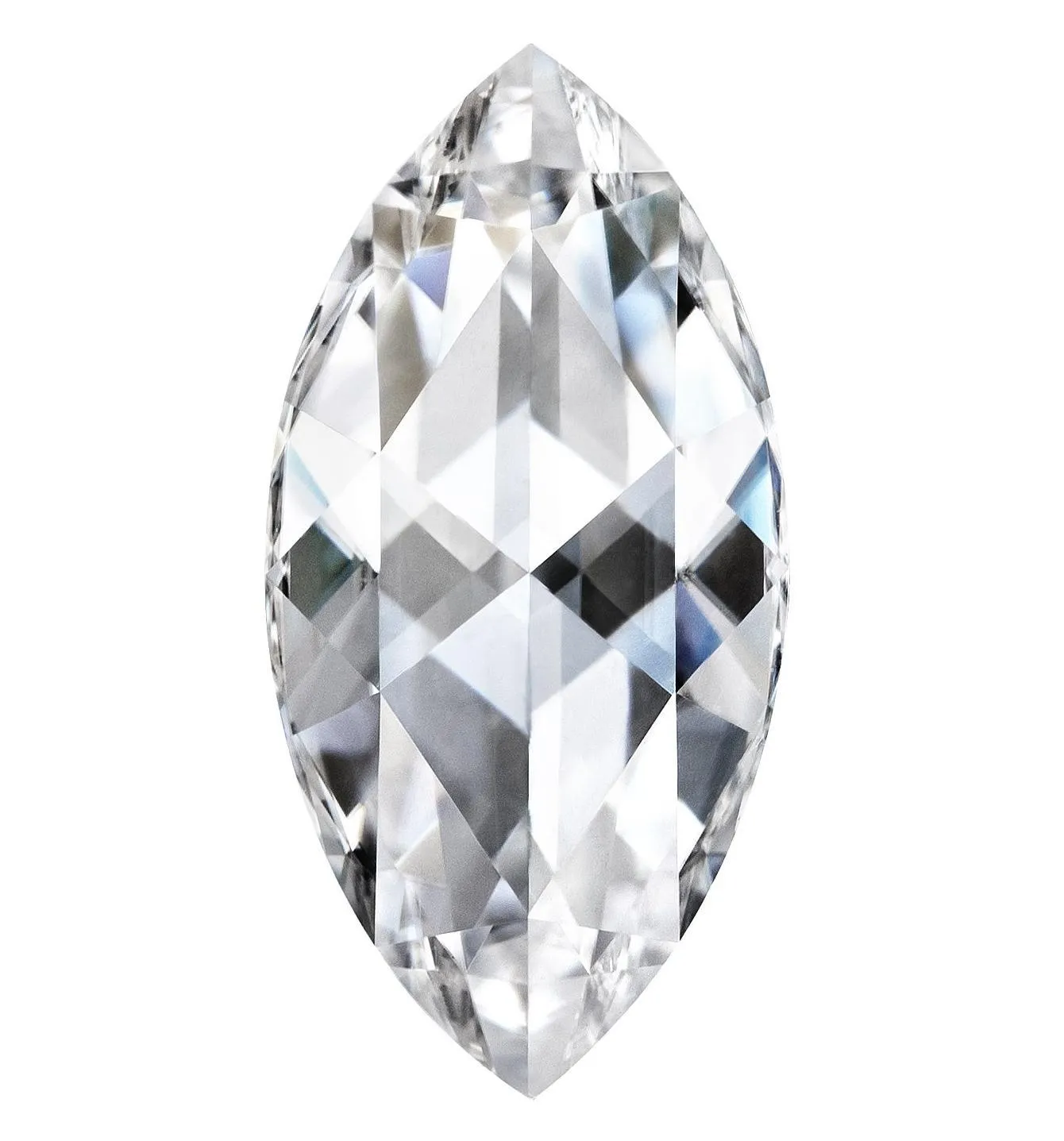 Rose Cut Marquise Forever One Charles & Colvard Loose Moissanite Stone