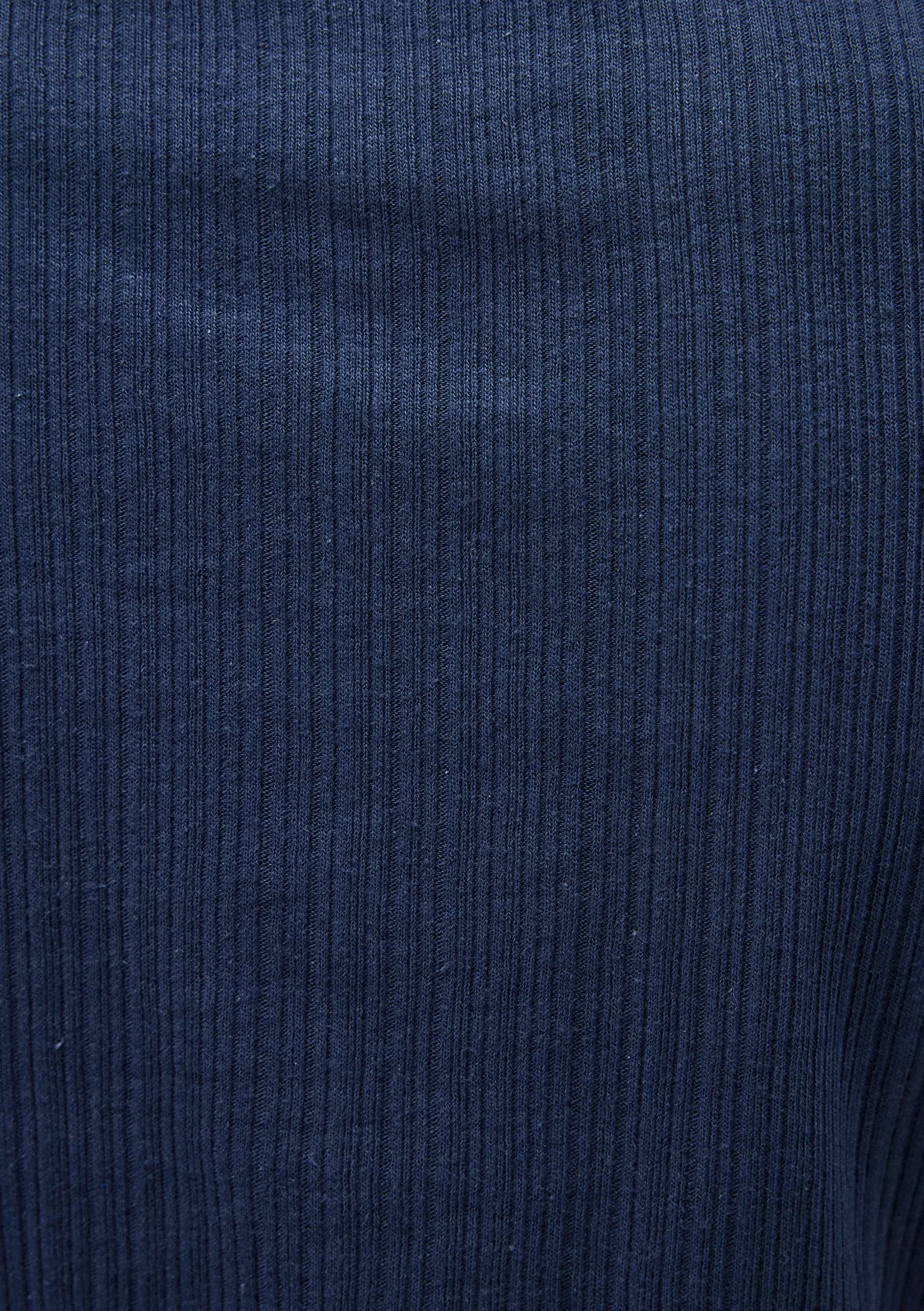 Rouched Navy Crop Top