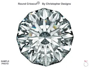 Round Crisscut Diamond AGS Certified 1.016ct J-VS2