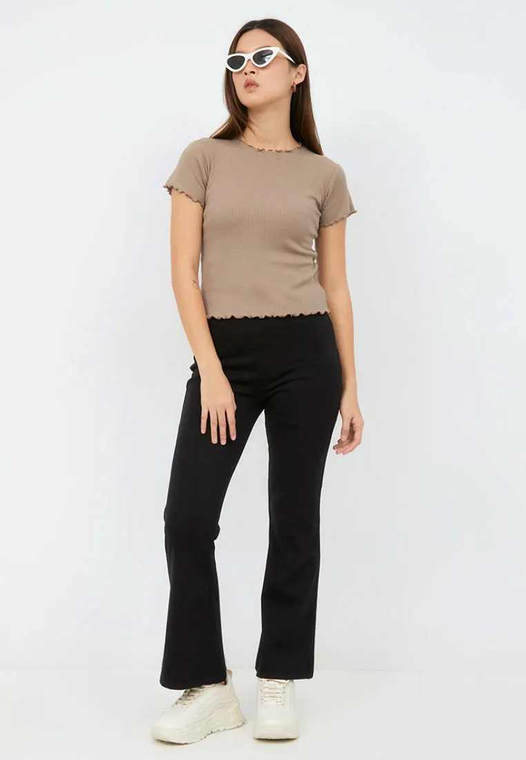 Round Neck Rib T-shirt