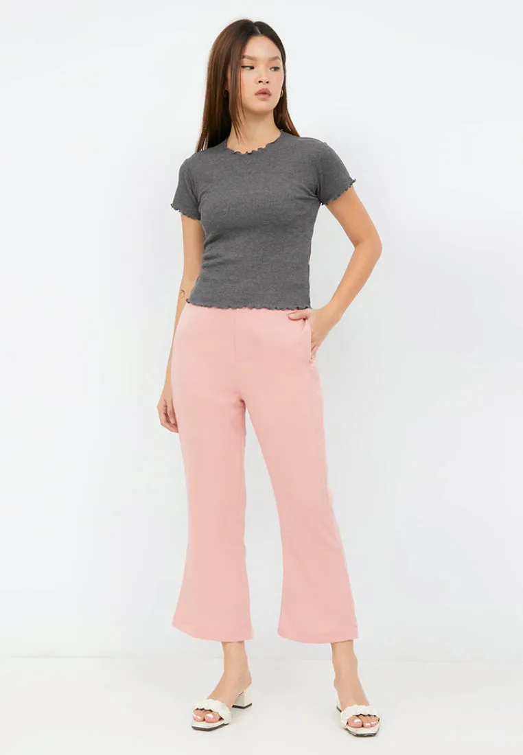 Round Neck Rib T-shirt