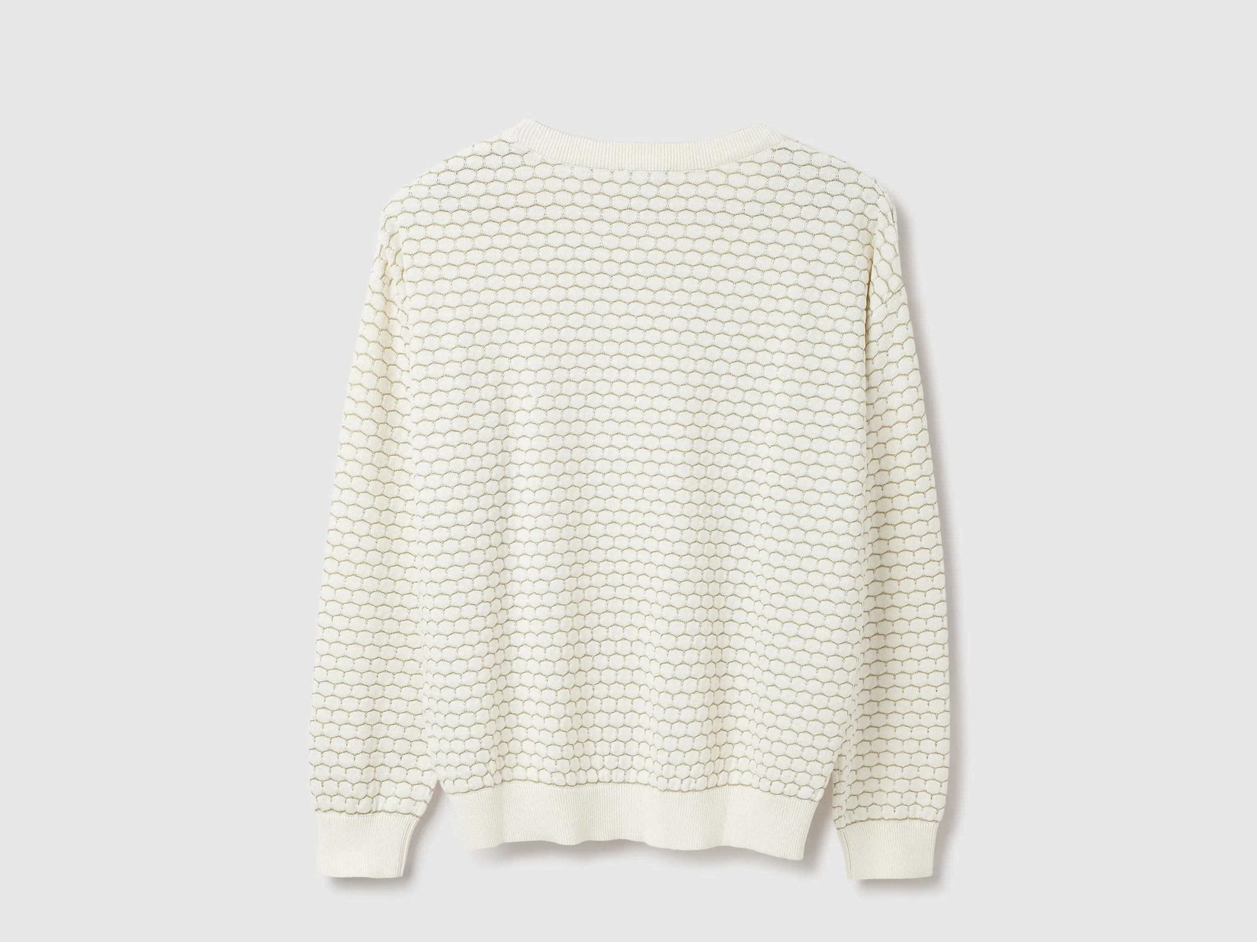 Round Neck Textured Sweatshirts