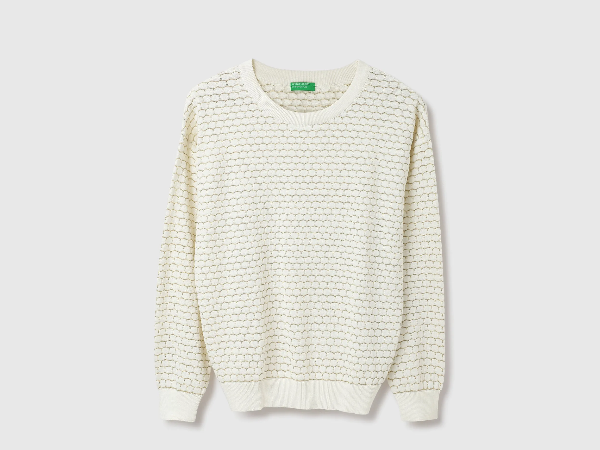 Round Neck Textured Sweatshirts