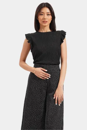 Ruffle Textured Top