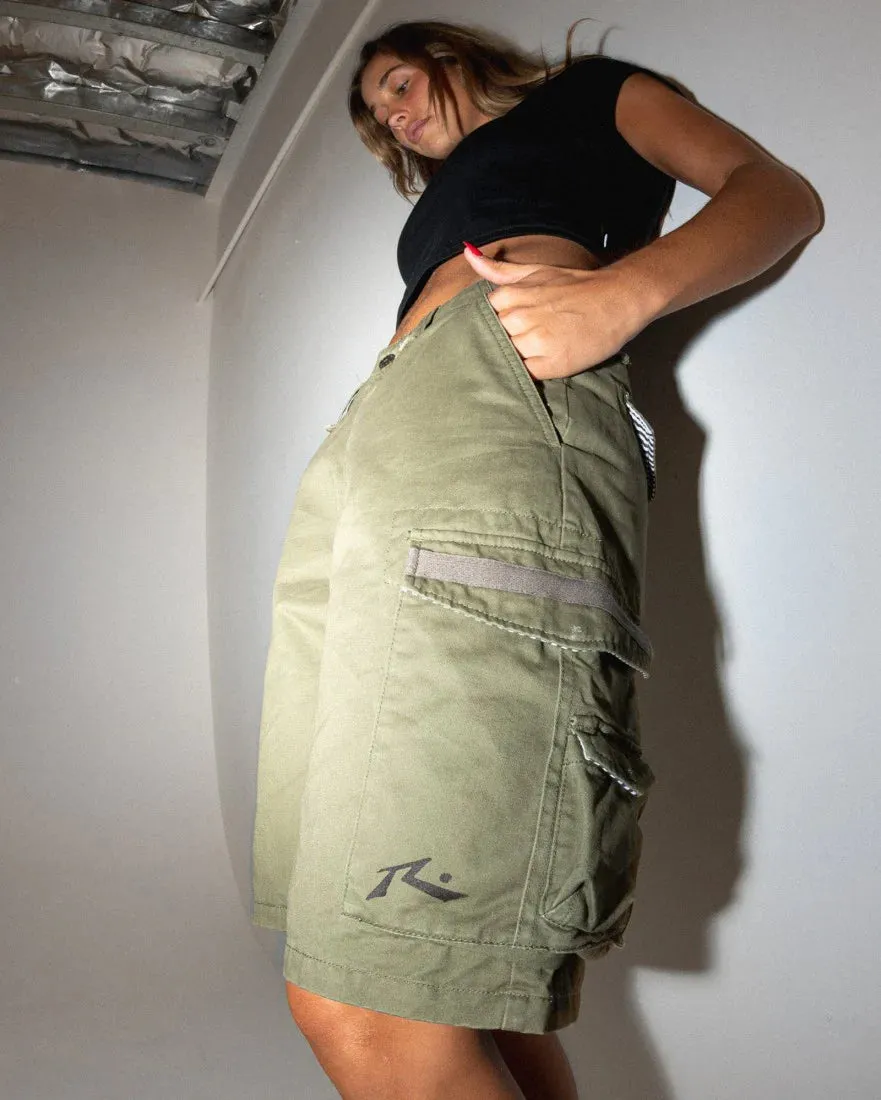 Rusty Tank Girl Low Rise Cargo Short