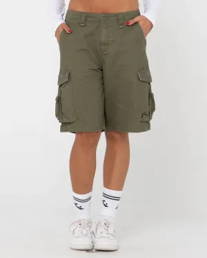 Rusty Tank Girl Low Rise Cargo Short