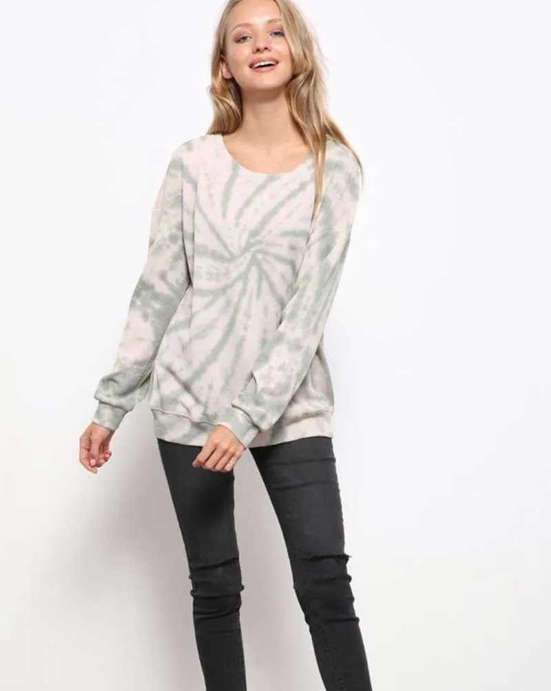 Sage Tie Dye Top